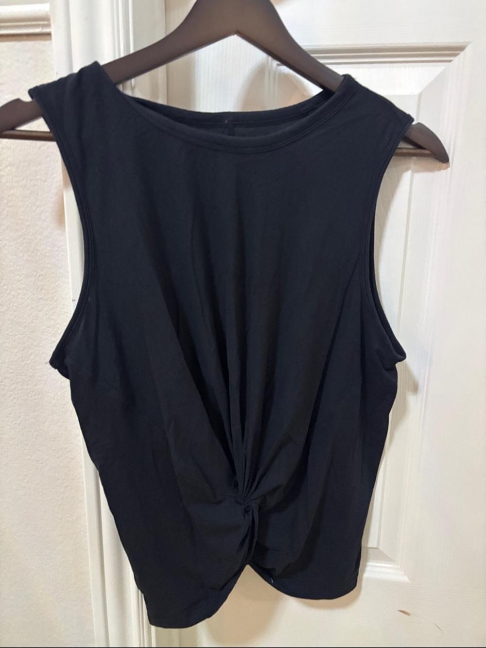 lululemon athletica Black Knotted Sleeveless Tank